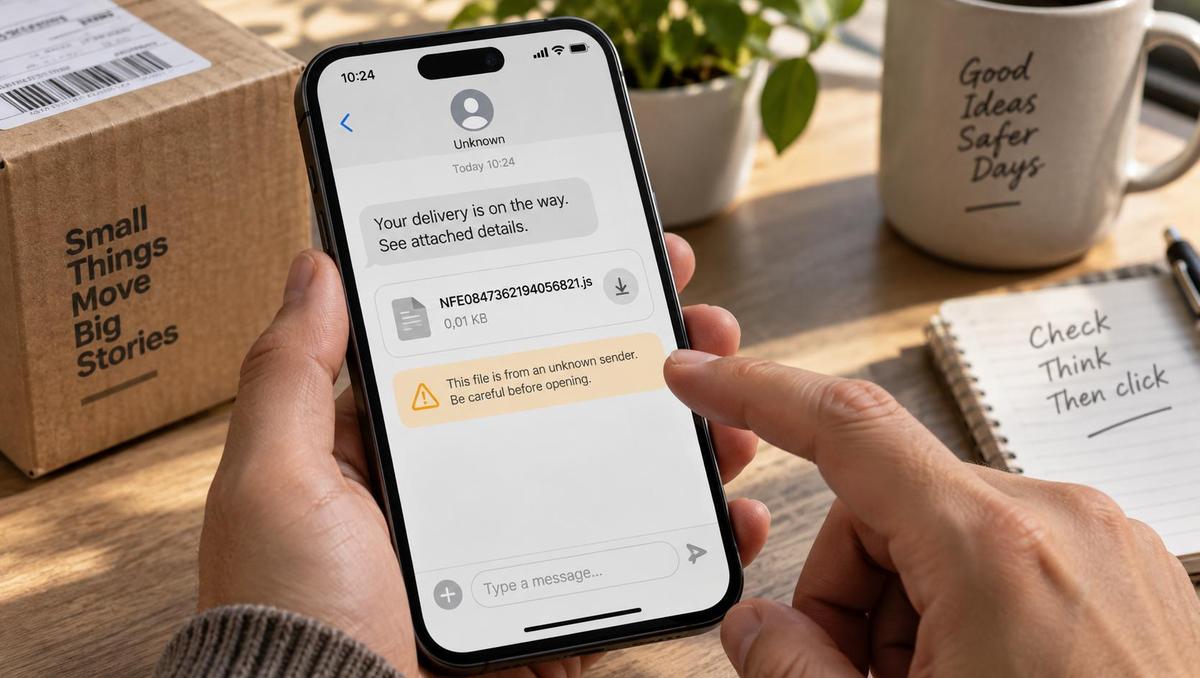 Golpe no WhatsApp usa falsa entrega e anexo JavaScript