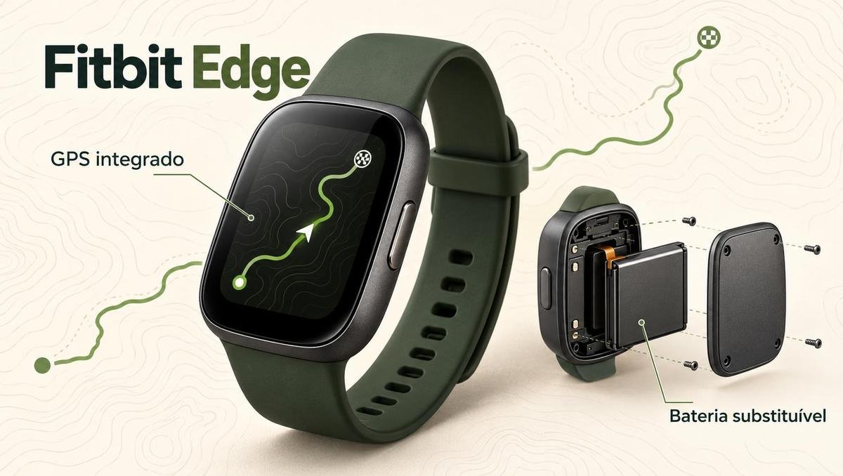 Fitbit Edge chega às lojas com GPS e bateria substituível