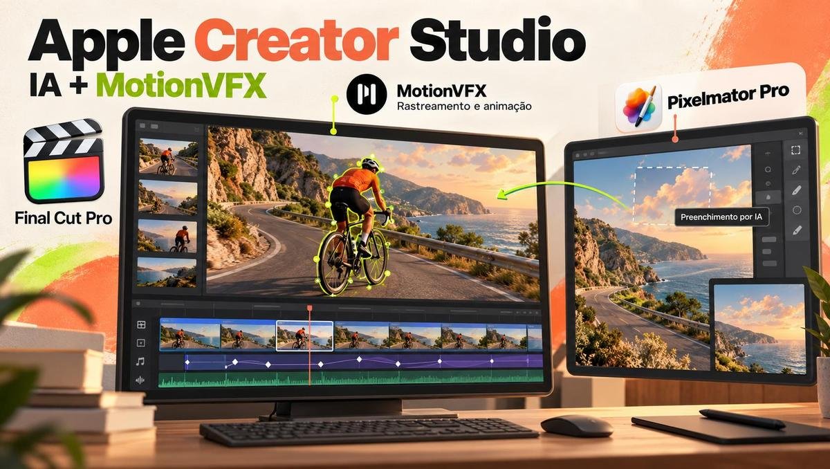 Apple Creator Studio ganha IA e integração com MotionVFX