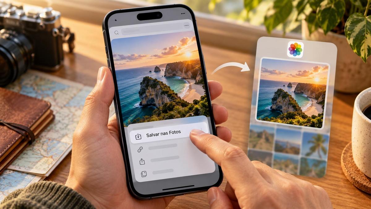 Como salvar uma foto do Instagram sem tirar print no iPhone