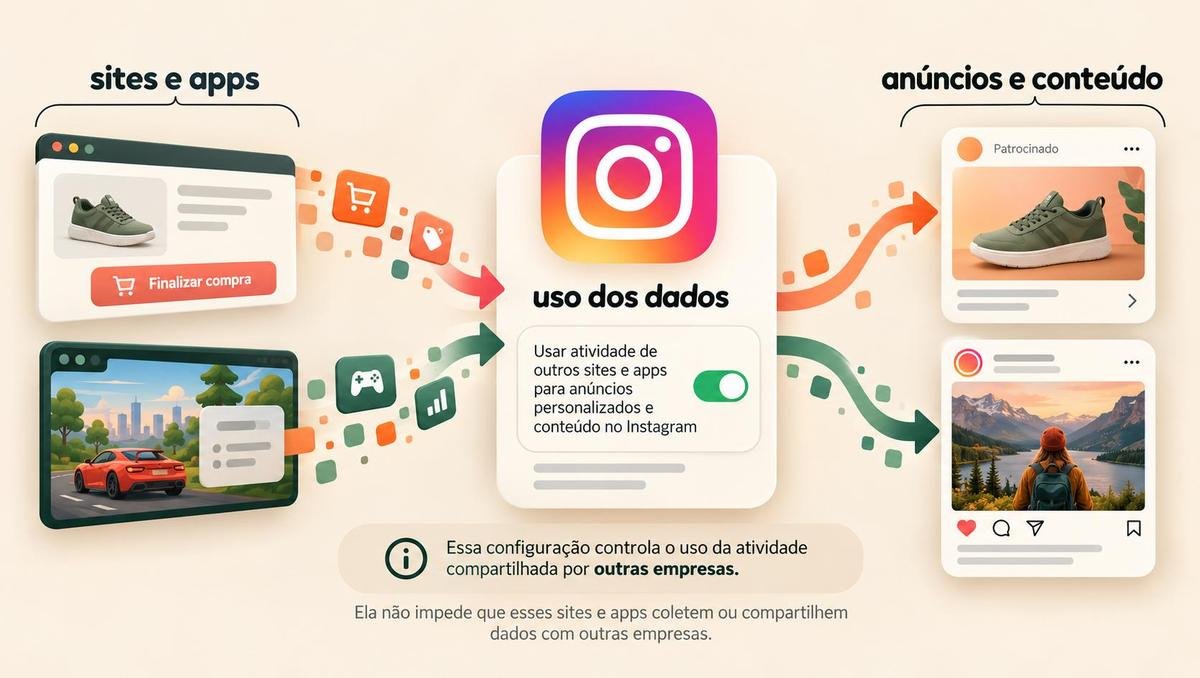 Atividade fora do Instagram: revise como a Meta usa seus dados