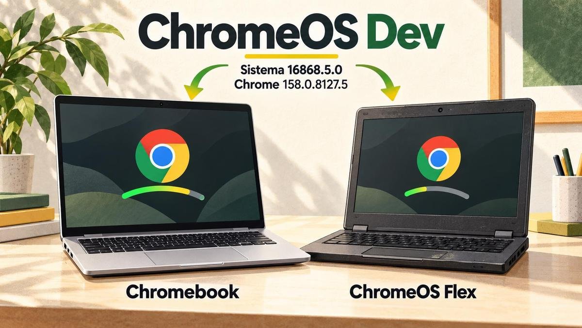 ChromeOS Dev recebe atualização para Chromebooks e Flex