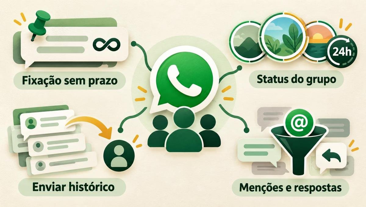 Novidades nos grupos do WhatsApp: 4 mudanças anunciadas