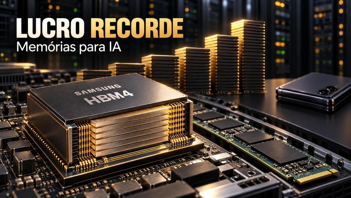 Lucro da Samsung bate recorde com memórias para IA