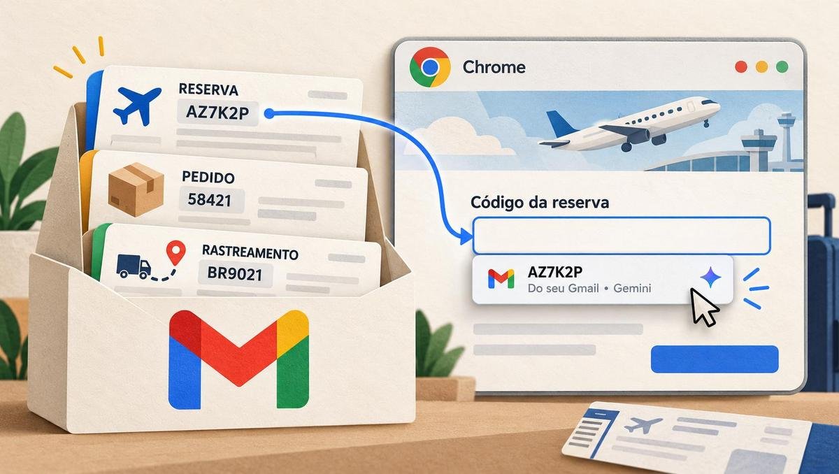 Preenchimento do Chrome passa a buscar dados no Gmail